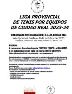 LIGA DE TENIS POR EQUIPOS DE CIUDAD REAL
