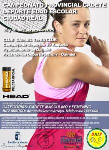 PROVINCIAL CADETE EN TENIS CLUB DAIMIEL