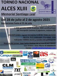 XLIII TORNEO NACIONAL ALCES EN ALCÁZAR DE SAN JUAN (Memorial Santiago Leal)