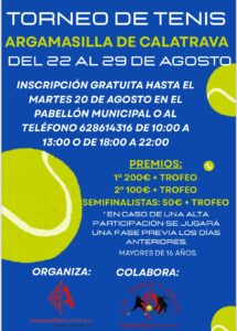 TORNEO NO FEDERADO EN ARGAMASILLA DE CALATRAVA
