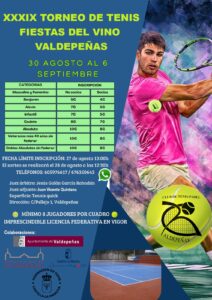 XXXIX TORNEO DE TENIS FIESTAS DEL VINO EN VALDEPEÑAS