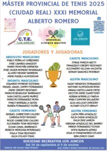 MÁSTER PROVINCIAL: XXXI MEMORIAL ALBERTO ROMERO