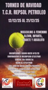 TORNEO DE NAVIDAD EN T.C.R. TENIS REPSOL PETROLEO